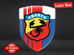 Fiat Abarth Custom Car Emblems Pro Max Durable Stylish Design